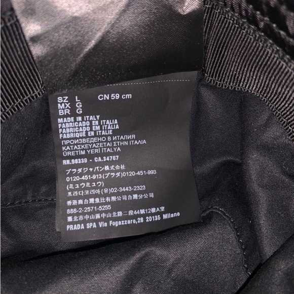 Prada Bucket hat Black - size L - Picture 3 of 5